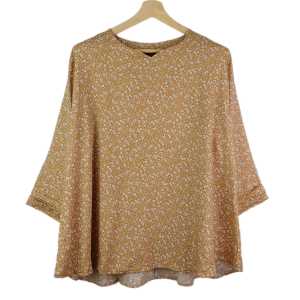Atasan BLus BIG SIZE RAYON BUNGA PREMIUM Terbaru Lengan 7/8 SUPER JUMBO XXXXXL LD 130 CM 5XL 4617#