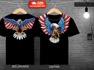 kaos oblong elang USA / kaos distro pria