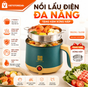 Nồi Nấu Đa Năng Nồi Lẩu Điện Đa Năng Nồi Hấp Cao Cấp 28cm 3.8L Bảo Hành 1 Tháng