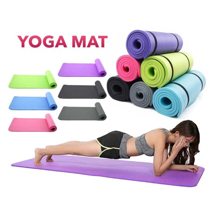 Zover Non Slip Yoga Mat Health Lose Weight Fitness Durable Thick Exercise Pad Lazada PH