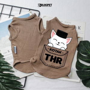Baju Kucing Cewek Cowok Lucu Murah Gratis Ongkir Murah - THR POCKET TANK