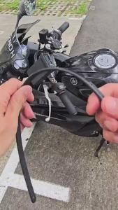 T2P Multi-Use Zip Tie Cable Lock Portable Bicycle & Helmet Security Lock (Black)