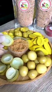 มะขามดอง ผลไม้ดอง ผลไม้ดองเกลือราคาส่ง แถมฟรีพริกเกลือสุดแซ่บ