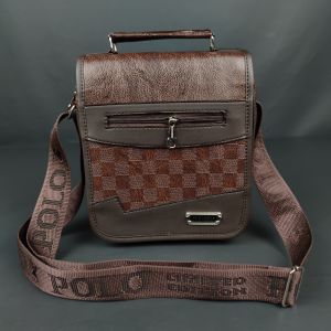 Tas Selempang Kulit PU 9 inch POLO AMSTAR Slingbag Tas Pria