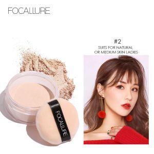 Phấn phủ Focallure màu tự nhiên không thấm nước giúp kiềm dầu thu nhỏ lỗ chân lông và nếp nhăn - INTL