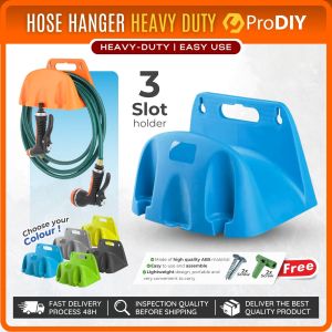 PRODIY Heavy Duty Hose Hanger Pipes Reel Holder Wall Mounted Fence Garden Hose Watering Tools Water Gun Alat Simpan Paip
