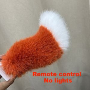 NEXASHOP Colorful Lights Remote Control Electric Bicycle Tail Rechargeable Fluffy Car Wagging Moving Tail Creativity Self-adhesive Motorcycle Tail Ornament All Vehicles