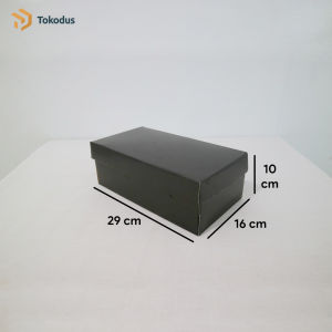 ( ISI 20 ) Kardus hitam (29 x 16 x 10.5) sepatu dan packing - tokodus pagarsih