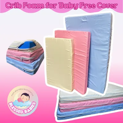 Wilfoam Foam Matress for Crib Playpen with Free Cover
