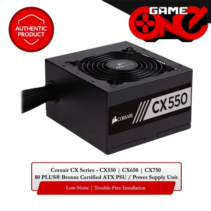 Corsair CX Series 80 PLUS® Bronze Certified ATX PSU / Power Supply Unit ...