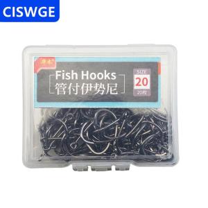 [COD] CISWGE Fishing Hooks Eyed Circle Jighead Barbed Fishhooks High Carbon Steel For Carp Fishing Material Goods Accessories Pesca