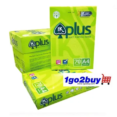 IK Plus Multi Purpose A4 Paper 70Gsm 5 Ream / Box