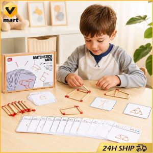 Montessori Logic Training Thinking Match Educational Toy Wooden Toys Geometry Board Matches Puzzle