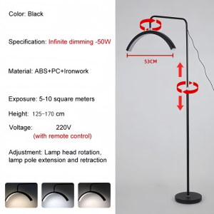 Beauty Modern Salon Floor Lights LED Light Floor Lamp Nail Salon Working Light Standing Cosmetology Lamps