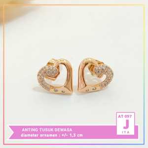 Cute Jewelry Anting Dewasa Tusuk kupu Kupu Cantik Permata Zirkon Anting Wanita Murah AT 097