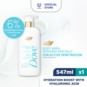 Dove Hydration Boost Serum Body Wash with Hyaluronic Acid 547ml