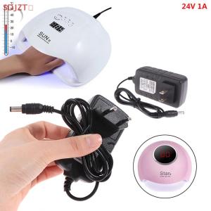 🚚【Local Express Delivery】🚚 24V 1A Power Supply Adapter Charger 24W UV LED Lamp Nail Dryer Nail Art Tools