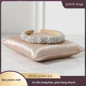 Hàng có sẵn✨ Baroque cổ điển Ngọc Trai Headband với hạt thủy tinh Bow Phụ kiện tóc thanh lịch cho phụ nữ bên Wedding prom dịp