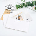 Phong bì trắng nhỏ mini đựng thiệp bao thư chữ nhật 9 x 13.4 cm QA SILVER AC201202. 