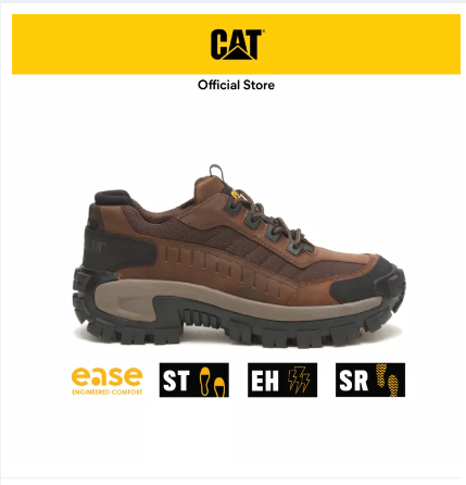 Caterpillar Men's INVADER Steel Toe Work Shoes - Dark Brown (P91338) Safety Shoes | Heavy Duty Sneakers