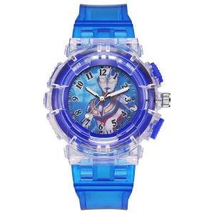 Baby coco Luminous Ultraman Watch for Kids Boy Childrens Cartoon Luminous Electronic Digital Watch for Kids