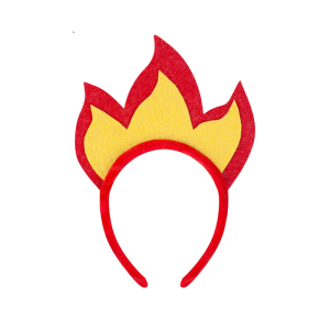 Flame Shape Hairband Head Decoration Soft Adjustable Hairband For Women Men Concerts Burning Man And Theme Party Wear