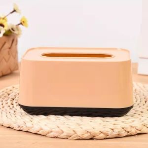 Plastic Tissue Holder Paper Towel Storage Box Paper Towel Dispenser Home Bedroom Office Table Decoration Case
