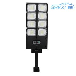 Outdoor Solar LED Street Light with Remote and Motion Sensor for Parking Lot Yard 100W High Brightness IP65 Waterproof