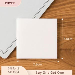 PHYTR HOT 50Sheets Creative PET Transparent Sticky Notes Perspective Waterproof Sticky Notes Student Stationery School Office Supplies