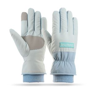 VBNFH Thickened Winter Women Gloves Breathable Warm Ladies Mitten Simple Full Finger Bicycle Touch Screen Gloves Outdoor Sports