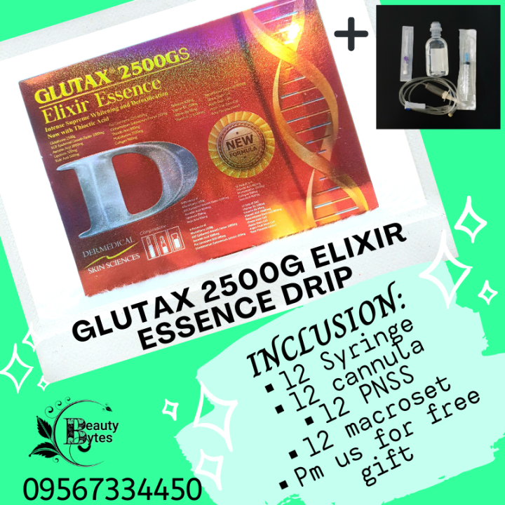does glutathione help with covid Beauty Bytes DRIP: GLUTAX 2500g Elixir Essence w/ complete DRIP set (12  vials) Dermedical Skin Sciences Glutax 2500 12 Vials Glutathione Elixir -  Lazada