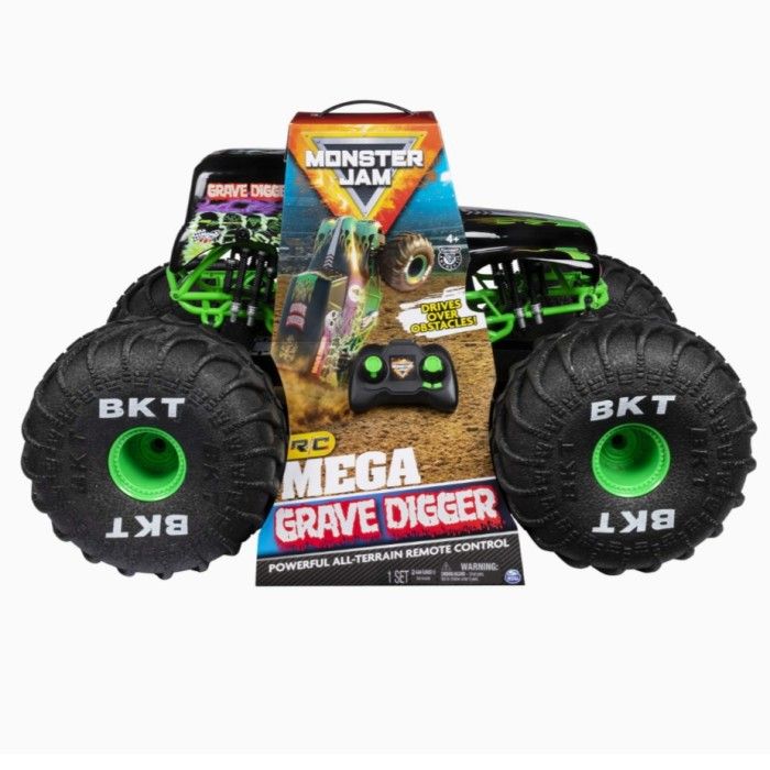 Monster Jam Mega Grave Digger All-Terrain Remote Control Lazada