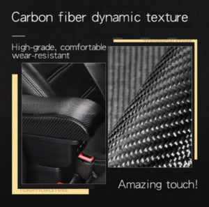 TCS PERODUA ARUZ DOUBLE LAYER ARM REST BOX LEATHER PORT WITH USB ACCESSORIES KERETA