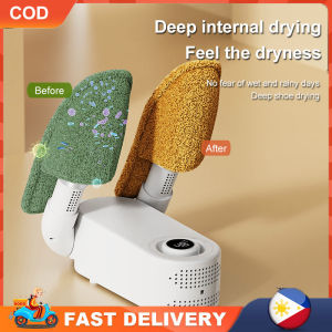UV Sterilization Electric Shoe Dryer with Timer Fold Deodorize Laundry Socks Heating Fast Drying Shoes Sterilization Ultraviolet Light Sanitiser Adjustable Deodorization Dehumidification