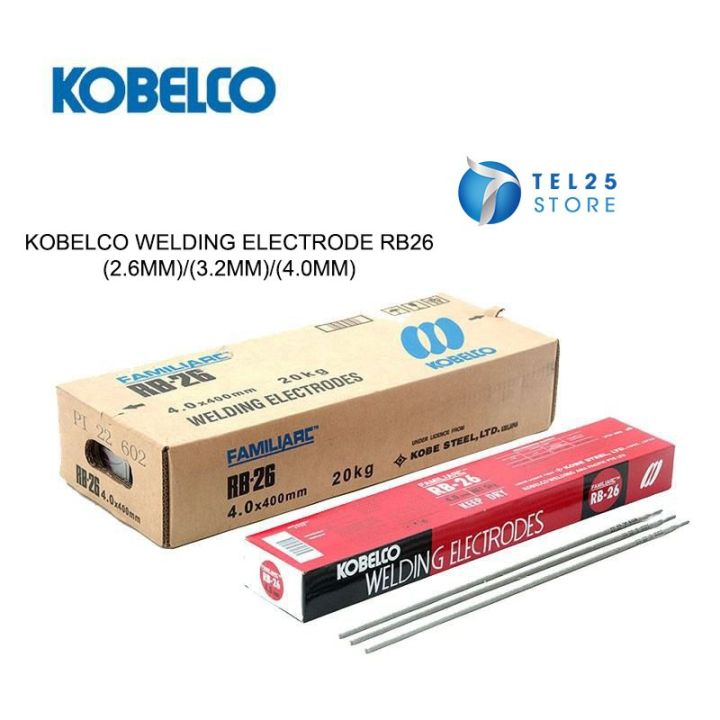 [1 UNIT ] KOBELCO WELDING ELECTRODE RB26 KOBE WELD RODS (2.6MM)/(3.2MM