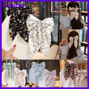 fufeng Nơ Kẹp tóc nơ thời trang phong cách Hàn Quốc nơ lớn ruy băng buộc tóc nhỏ hoa tươi kẹp tóc nơ phụ kiện