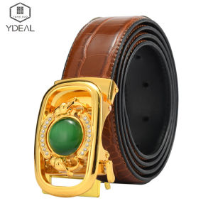 Belt For Men New Fashion Men Belt Mens PU Leather Belt 3.5cm Business Casual Automatic Buckle Belts for Men Man 110-125cm