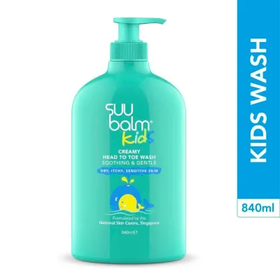 SUU BALM Kids Soothing & Moisturising Body Wash 840ml