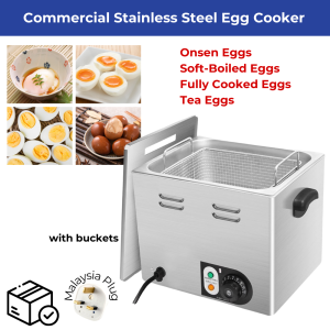 Commercial Stainless Steel Egg Cooker - Large Capacity Adjustable Temperature solf boiled eggs