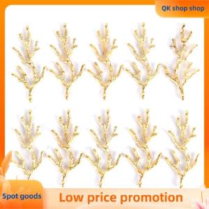 ✨QK shop✨ 10Pcs Set Vintage Alloy Branch Charms Pendant Jewelry Finding DIY Making Craft