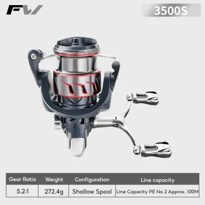 SYLPH Spinning Fishing Reel Fishing Reel Metal spinning reel 2000s Aluminum Fishing Reel Metal bait reel Light weight Fishing Accessory Set Double Rocker Arm Handle 9+1BB 5.2:1 Gear Ratio