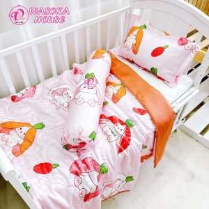 Bộ combo gối mền 3 món đi học vải Tencel 60s cho bé