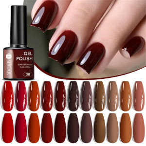 ใหม่ URSUGAR ปีใหม่คริสต์มาสสีแดง Bright Water Run เจลเคลือบเล็บสว่างเล็บปลอมเจลแท้สีทาเล็บเจลแท้