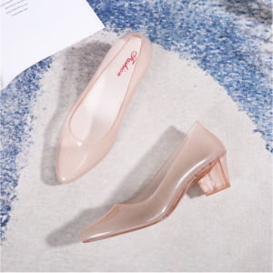 OKAIDO Sandal Heels Pumps Slip On Wanita Cewek Perempuan Gaya Fashion Korea Style Nyaman Kekinian
