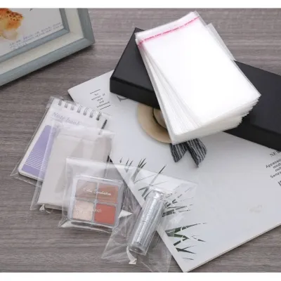 Self Adhesive Plastic Bag Opp Bag 100pcs READY STOCK Opp Beg Transparent Packing Clear Plastik beg Tshirt Baju Tudung
