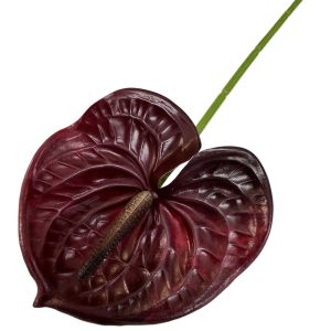 AAVGH Multicolor Artificial Small Anthurium 60cm Soft Rubber Fake Flower  Photo Props Simulation Plant Home Decoration