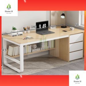 [100/120/140cm] Office Table Computer Table with Drawer High Quality Ergonomic Desk Study desk table with Drawer