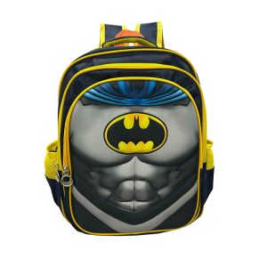 UISNMALL #B216 3-Zipper Superhero School Backpack for Boys – Durable Student Bookbag with 3D Cartoon