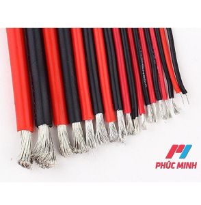 Dây awg 18 26 dây điện silicon chịu nhiệt chịu dòng cao dây hàn cell pin dây chống cháy dây bảng mạch cách điện