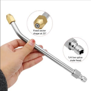 [UEB AUTO] 3Pcs Multi Angled Extension Lance Easy To Operate for Undercarriage and Gutter Cleaner Attachment